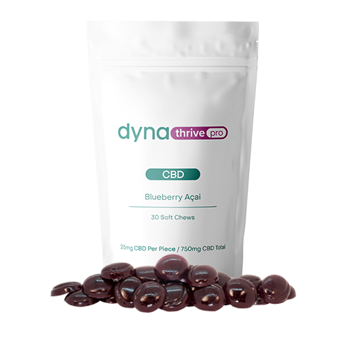 Dynaleo Inc. | DynaThrive Pro CBD Blueberry Acai Soft Chews - Dynaleo Inc.